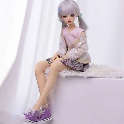 Realistic Silicone Female BJD Doll for Men with Skeleton, Anime 2D Figure, Small Size, Insertable thumbnail 2