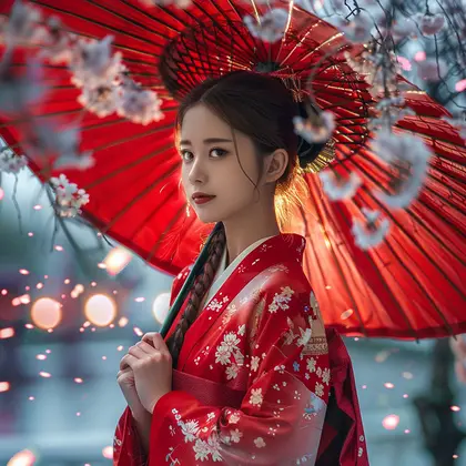 Aiyanshe Beautiful Realistic Silicone Doll - Kimono Red Geisha Adult Erotic Figure For Men thumbnail 3
