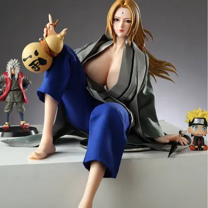 Naruto Tsunade Male Masturbator Full Body Silicone Doll Anime Figure Adult Realistic Mold thumbnail 3