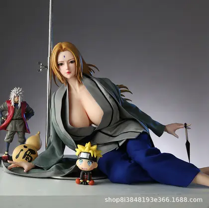 Naruto Tsunade Male Masturbator Full Body Silicone Doll Anime Figure Adult Realistic Mold thumbnail 2
