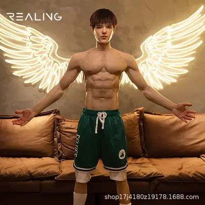 Realing 175cm 1:1 Life-Size Male Figure Lovan - Silicone Head + Silicone Body background preview