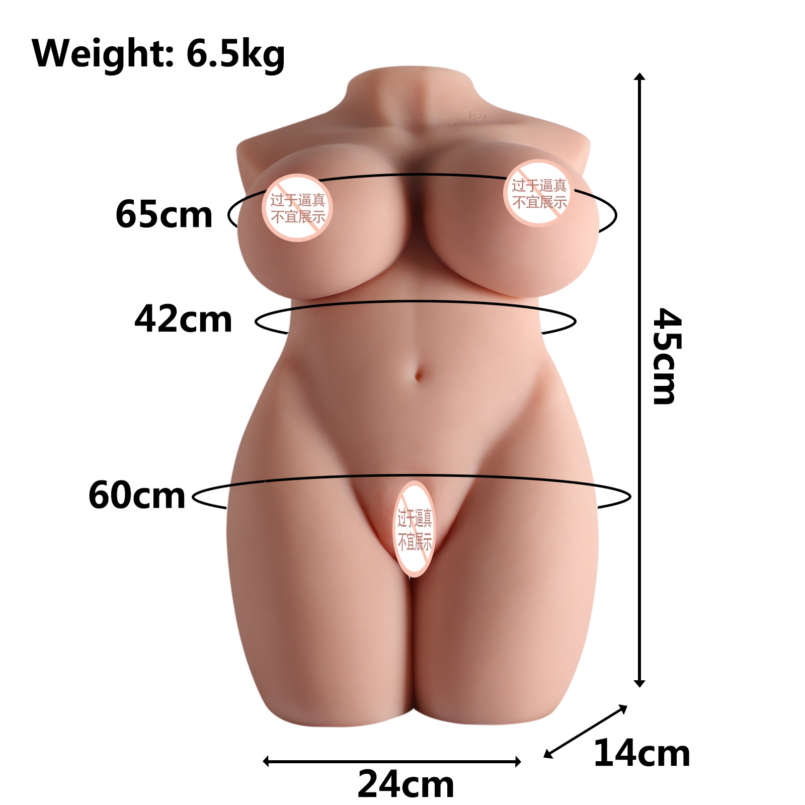 Half-Body Male Doll with Legs and Skeleton thumbnail 8