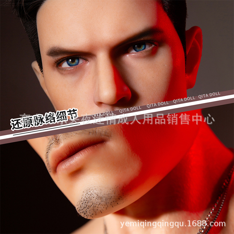 Life-Size Male Muscle Doll For Women And Gay - Realistic Full Body Insertable Male Anatomy Model thumbnail 2