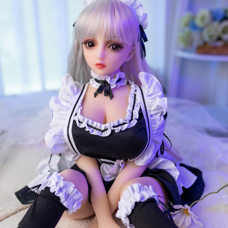 Insertable Full Body Adult Solid Silicone Doll For Men, Small 2D Anime Beauty Non-Inflatable Sex Doll thumbnail 4