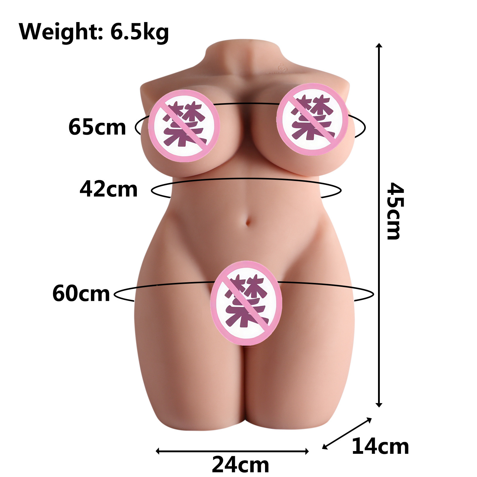Realistic Half-Body Doll with Skeleton Male Masturbator Adult Toy thumbnail 10