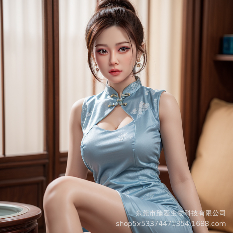 Full-Body Platinum Silicone Doll High-End With Skeleton, Realistic Hair, Heating, Smart Voice Adult Product thumbnail 4
