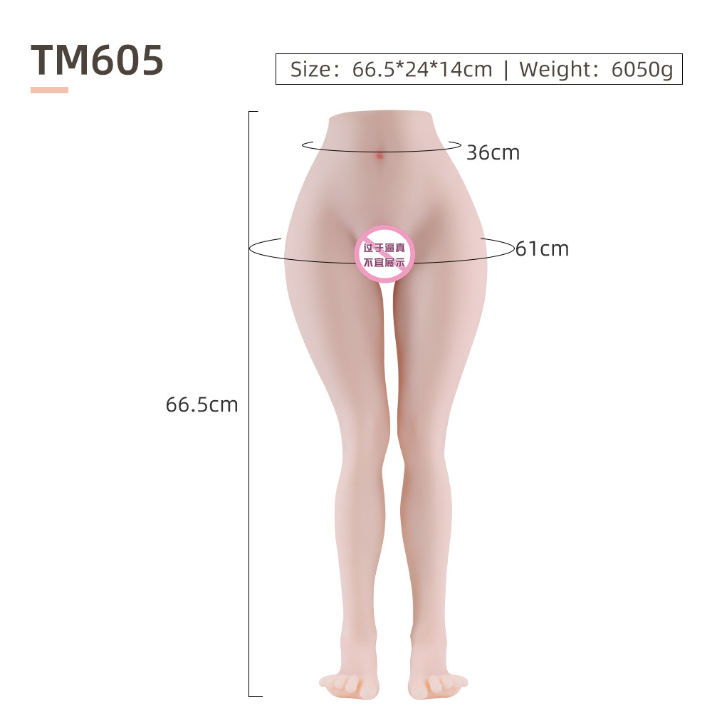 Runqu Full Body Silicone Life-Size Doll Leg Mold Male Insertable Masturbator Adult Sex Toy thumbnail 7