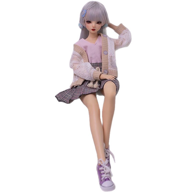Realistic Silicone Female BJD Doll for Men with Skeleton, Anime 2D Figure, Small Size, Insertable thumbnail 5