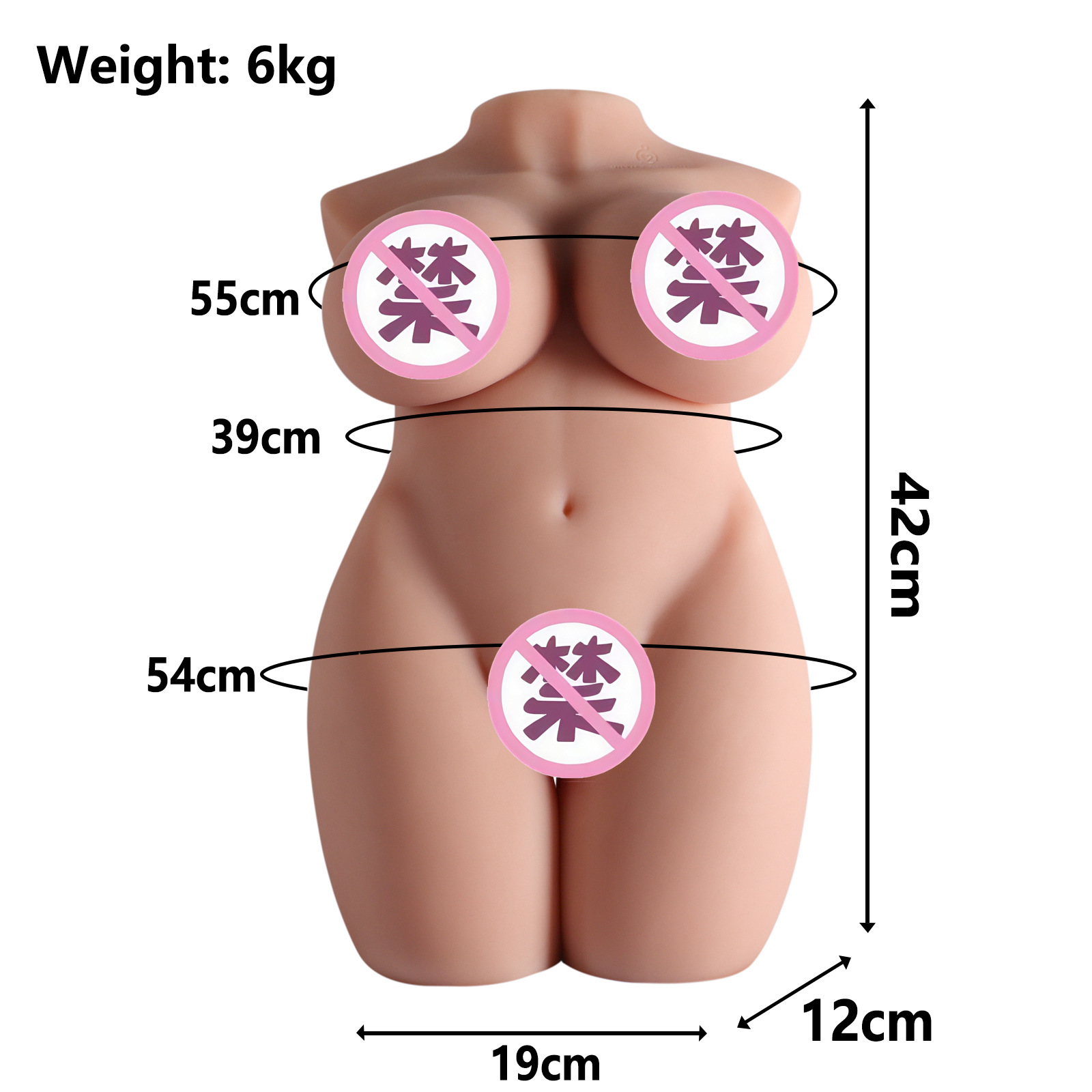 Realistic Half-Body Doll with Skeleton Male Masturbator Adult Toy thumbnail 11