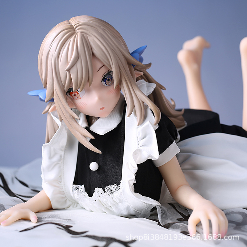 Pure White Elf Realistic Anime Figure - Full Silicone Small Size Real-Touch Jelly Breast Adult Doll For Men thumbnail 5