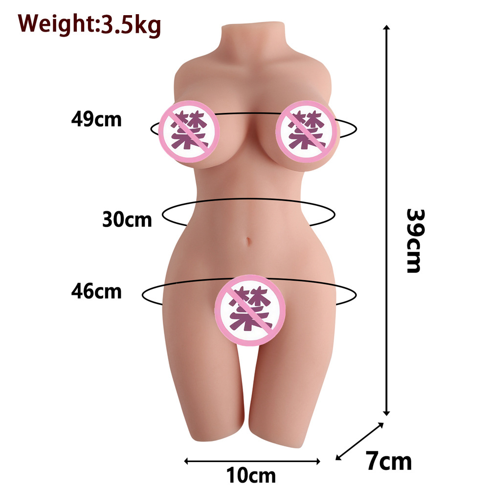 Realistic Half-Body Doll with Skeleton Male Masturbator Adult Toy thumbnail 9