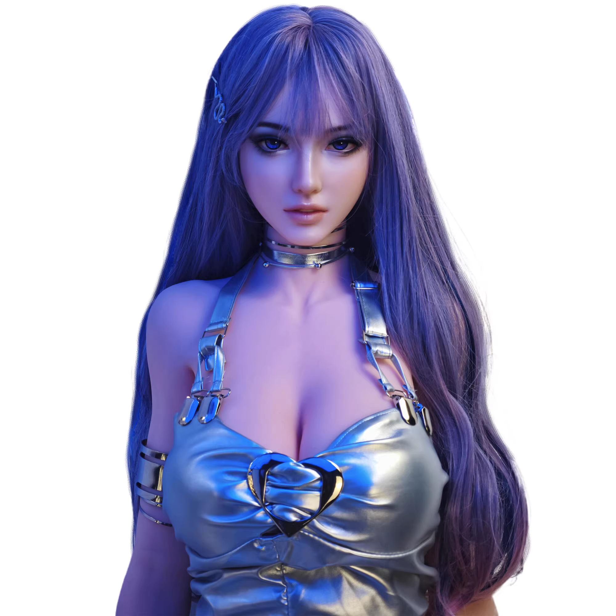 Aishabei 150cm Silicone Life-Size Doll Head - Yuriko Sakai (Head Only) thumbnail 5