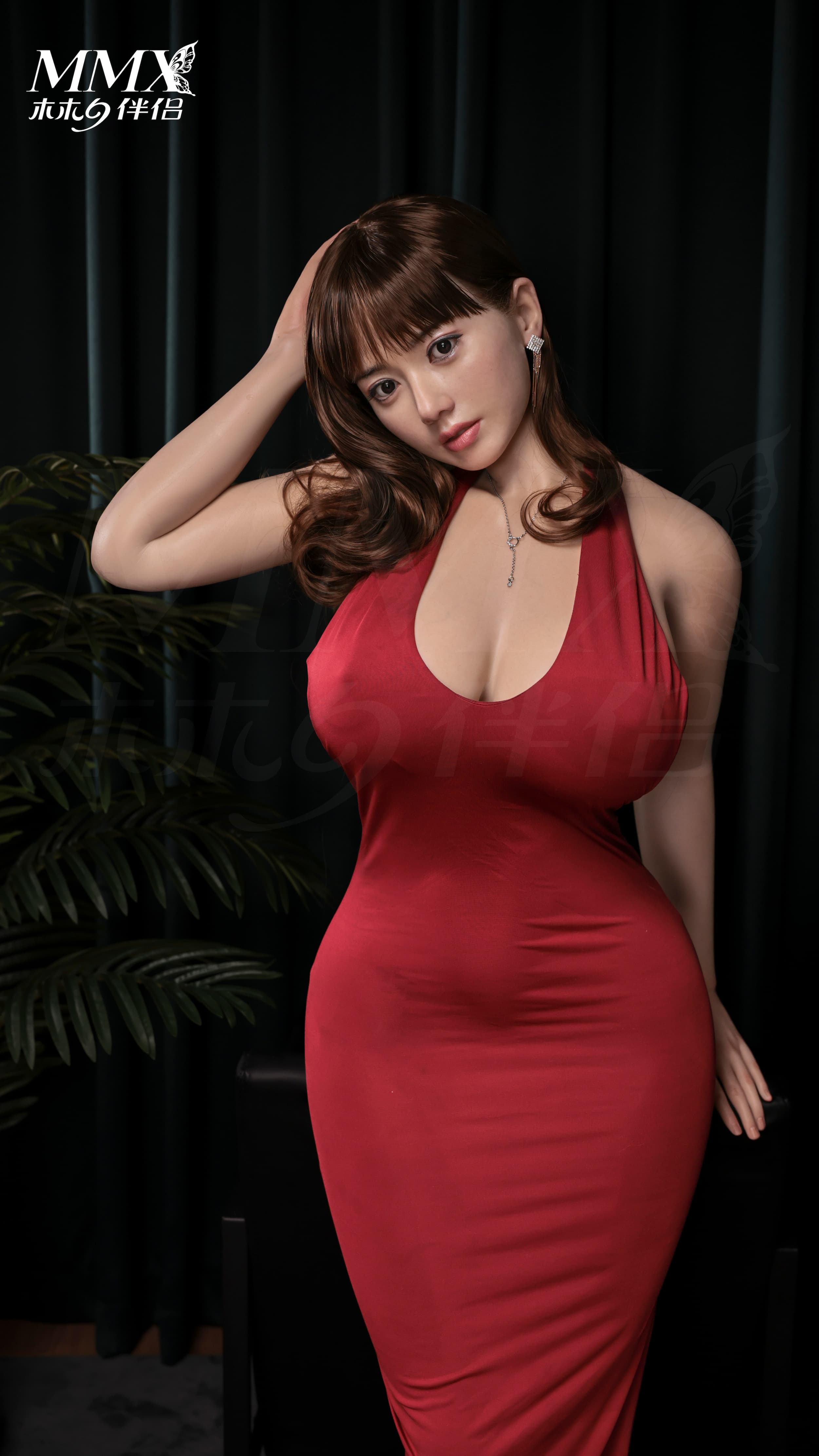 MMX 170cm Menghan Realistic Makeup Silicone Sex Doll thumbnail 6